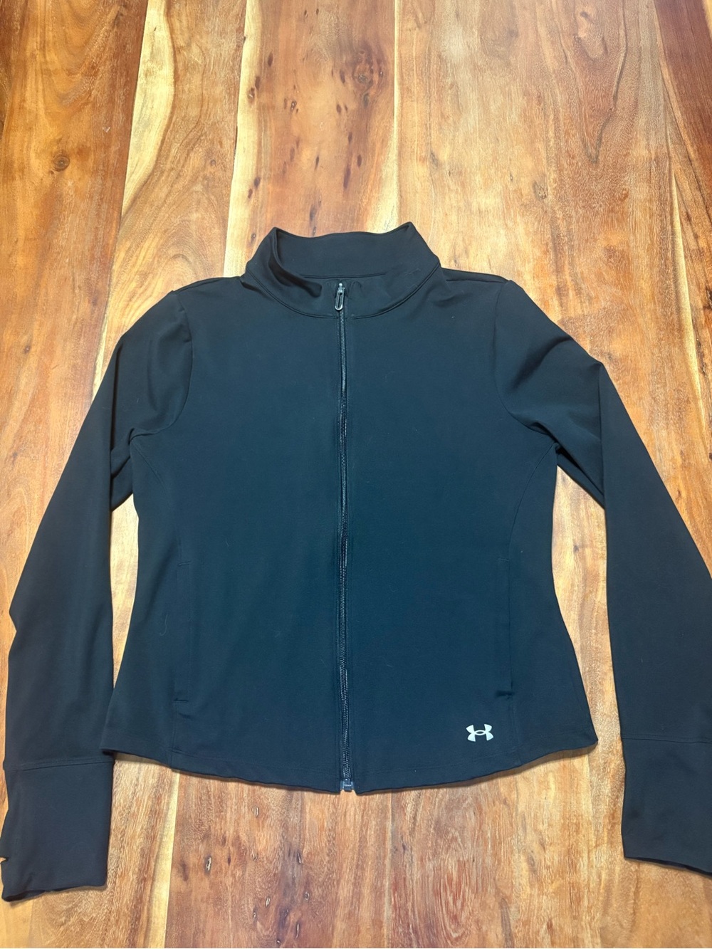 Under Armour Black Full-Zip Athletic Jacket